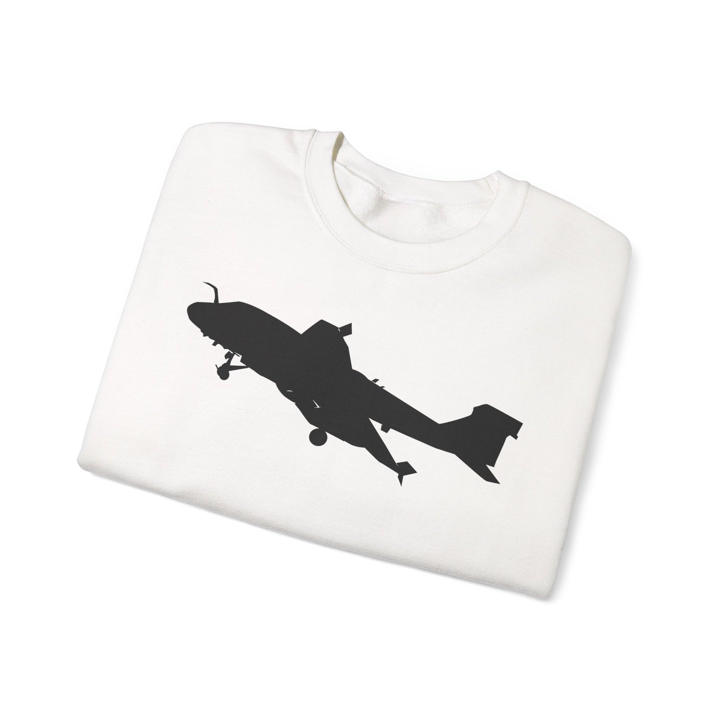 Crewneck Sweatshirt - Aircraft - Navy - A-6A Intruder - Silhouette X 300
