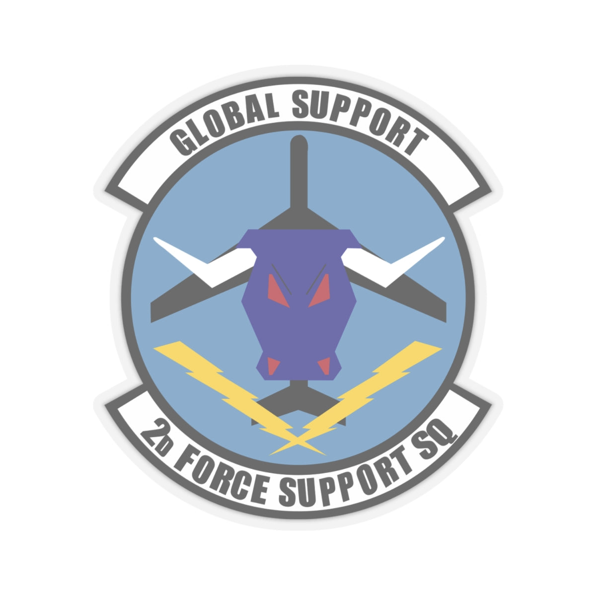 Kiss-Cut Stickers - USAF - 2d  Force Support Squadron wo txt