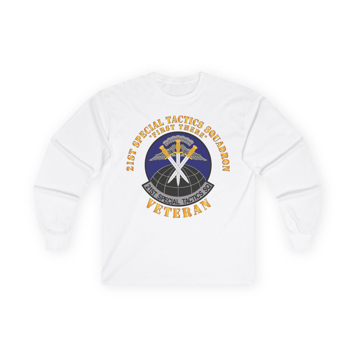 Unisex Ultra Cotton Long Sleeve Tee - USAF - 21st Special Tactics Squadron - First There -Veteran