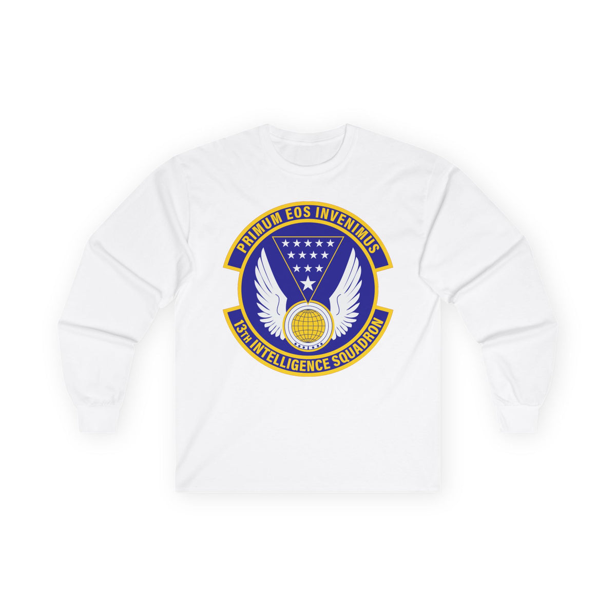 Unisex Ultra Cotton Long Sleeve Tee - USAF - 13th Intelligence Squadron wo txt