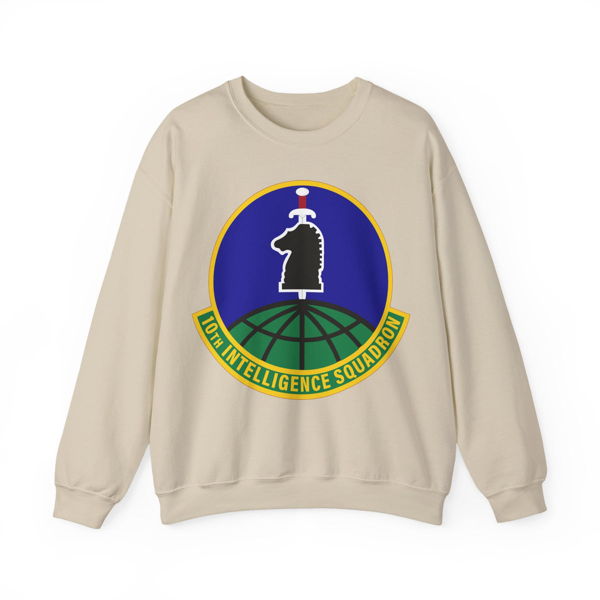 Crewneck Sweatshirt - USAF - 10th Intelligence Support Sq wo txt
