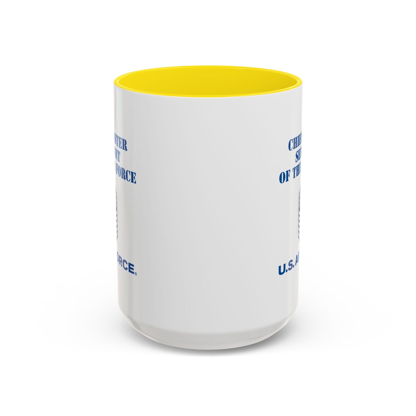 Accent Coffee Mug (11oz & 15oz) - USAF - Chief Master Sergeant of the Air Force (E9d) - US Air Force w Text X 300