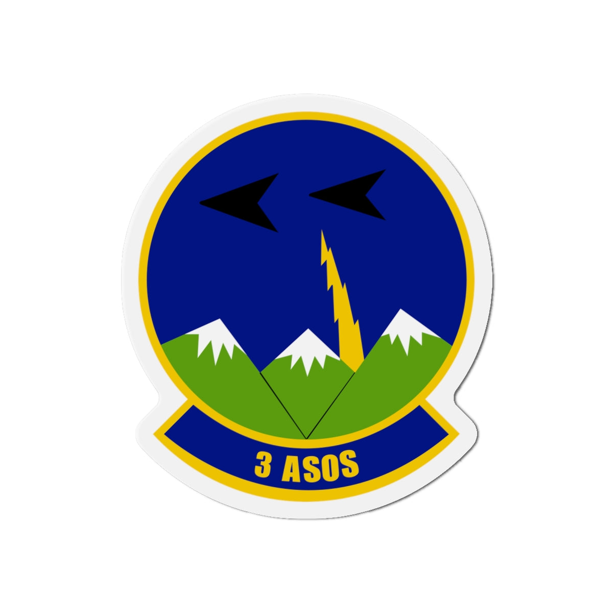 Die-Cut Magnet - USAF - 3rd Air Support Operations Squadron wo txt X 300