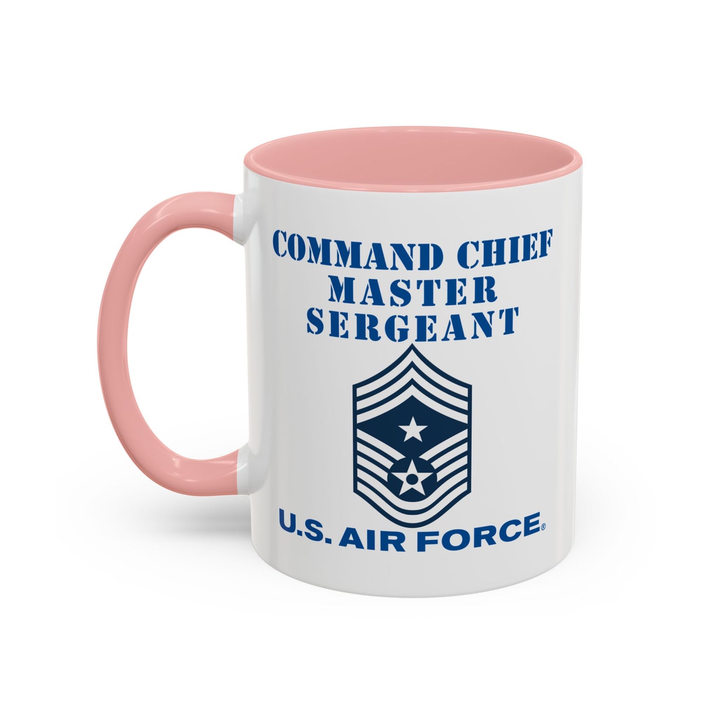 Accent Coffee Mug (11oz & 15oz) - USAF - Command Chief Master Sergeant (E9c) - 2020 - US Air Force w Text X 300