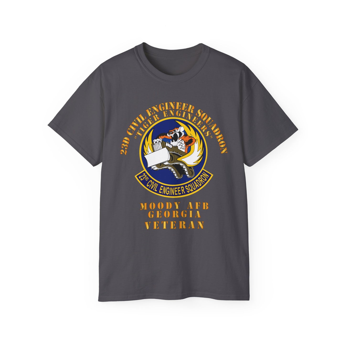 Unisex Ultra Cotton Tee - USAF - 23d Civil Engineer Squadron - Tiger Engineers - Moody AFB, GA
