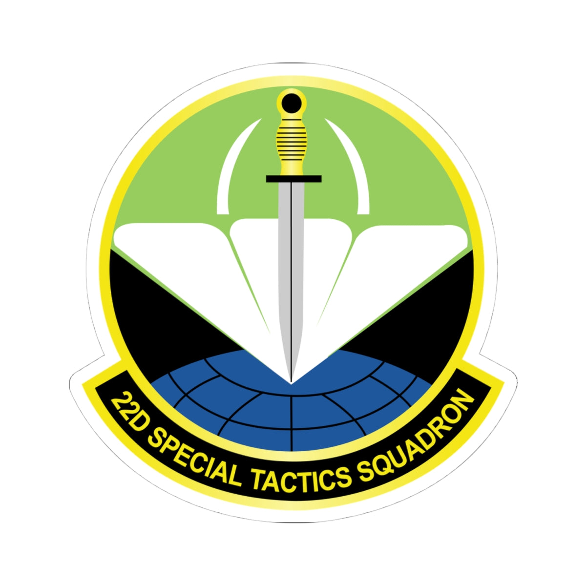 Kiss-Cut Stickers - USAF - 22nd Special Tactics Squadron  wo Txt X 300