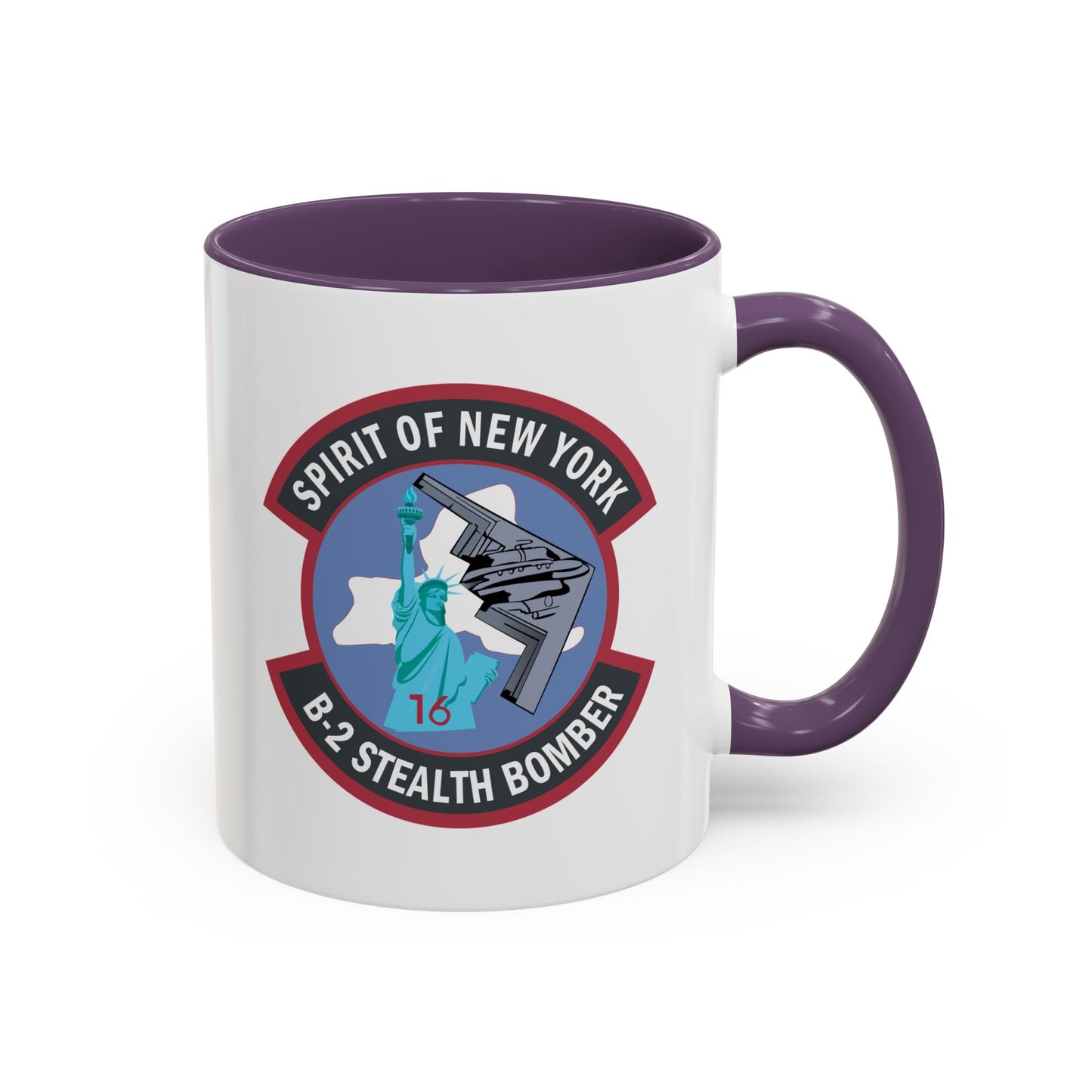 Accent Coffee Mug (11oz & 15oz) - USAF - B2 - Spirit of New York - Stealth Bomber wo txt X 300