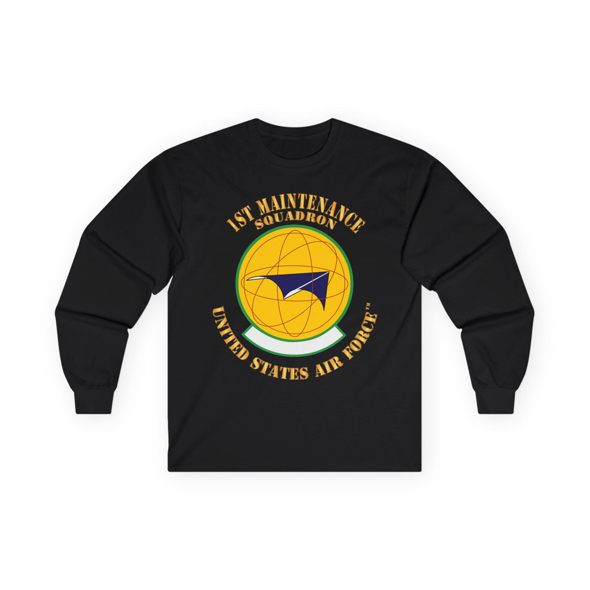 Unisex Ultra Cotton Long Sleeve Tee - USAF - 1st Maintenance Squadron X 300