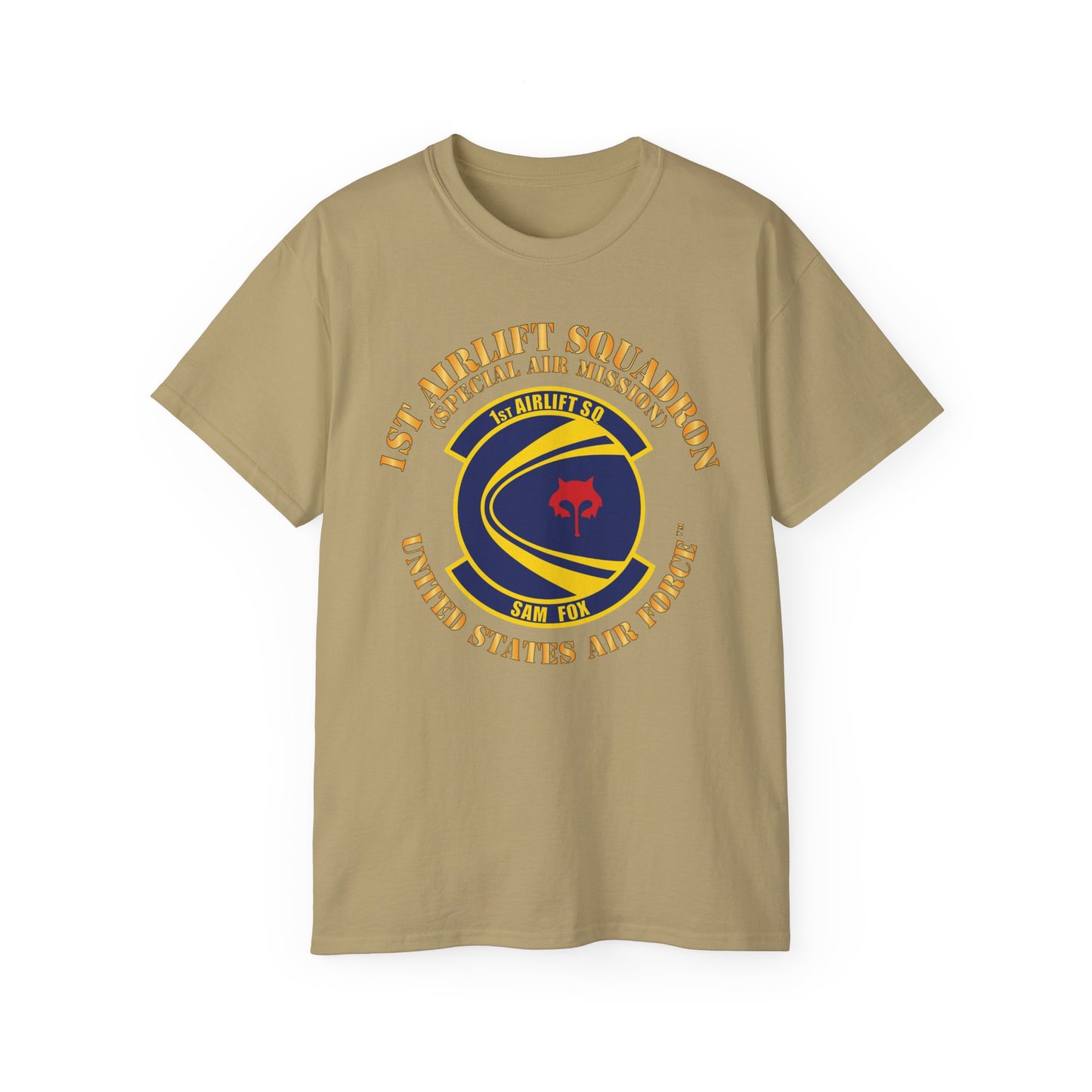 Unisex Ultra Cotton Tee - USAF - 1st Airlift Squadron X 300