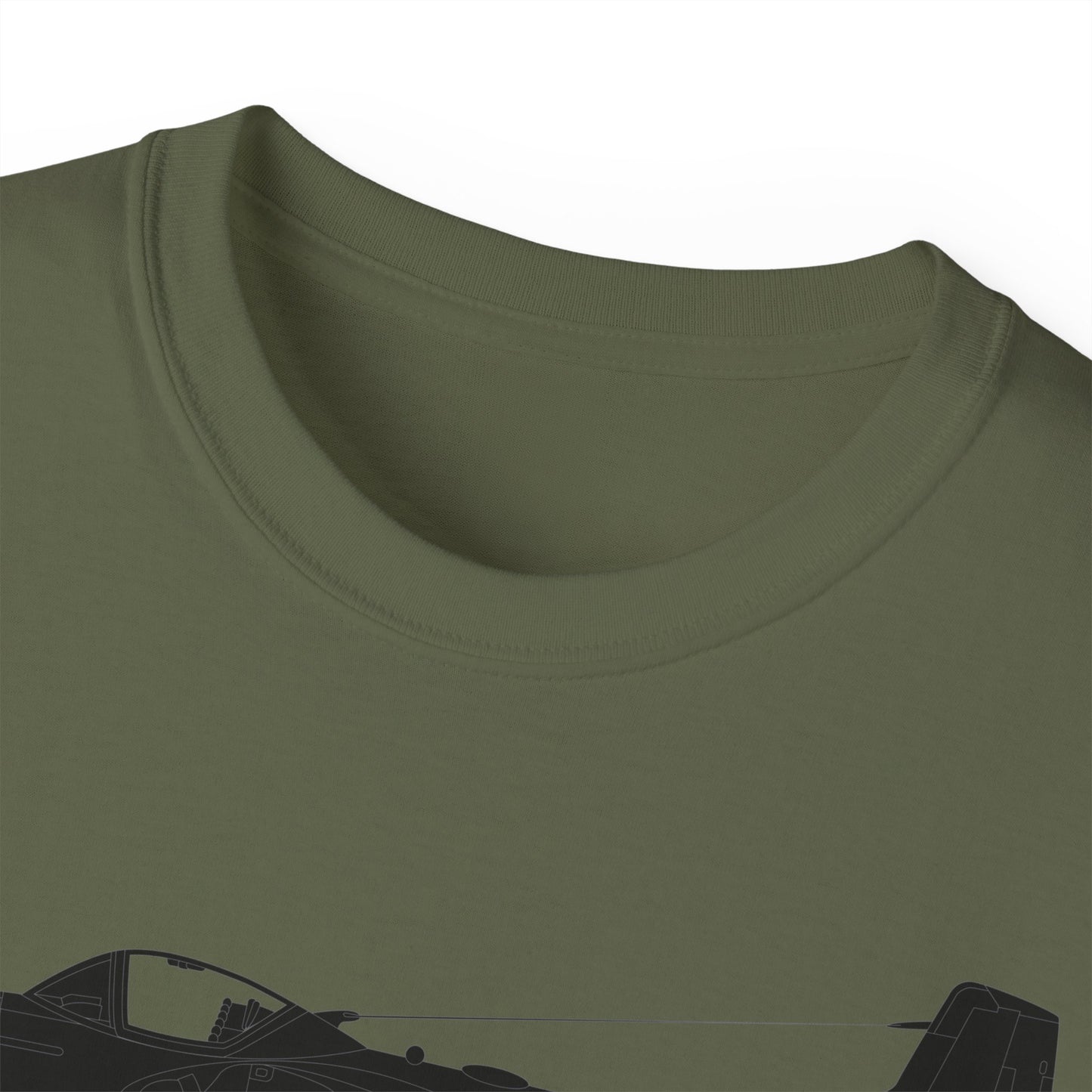 Unisex Ultra Cotton Tee - Aircraft - T-37-Trainer - Top - Black - Metal X 300