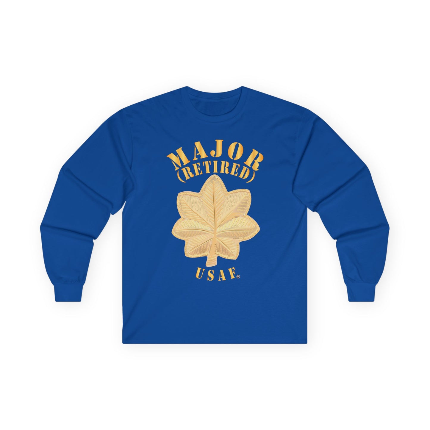 Unisex Ultra Cotton Long Sleeve Tee - USAF - Major - Retired - USAF X 300