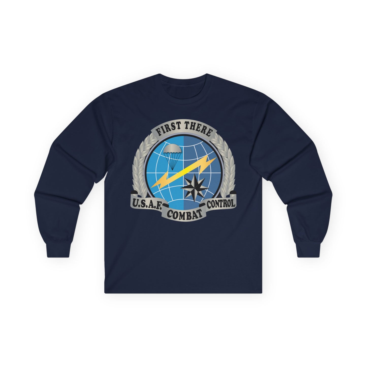 Unisex Ultra Cotton Long Sleeve Tee - USAF - Combat Controller Badge No Txt  X 300