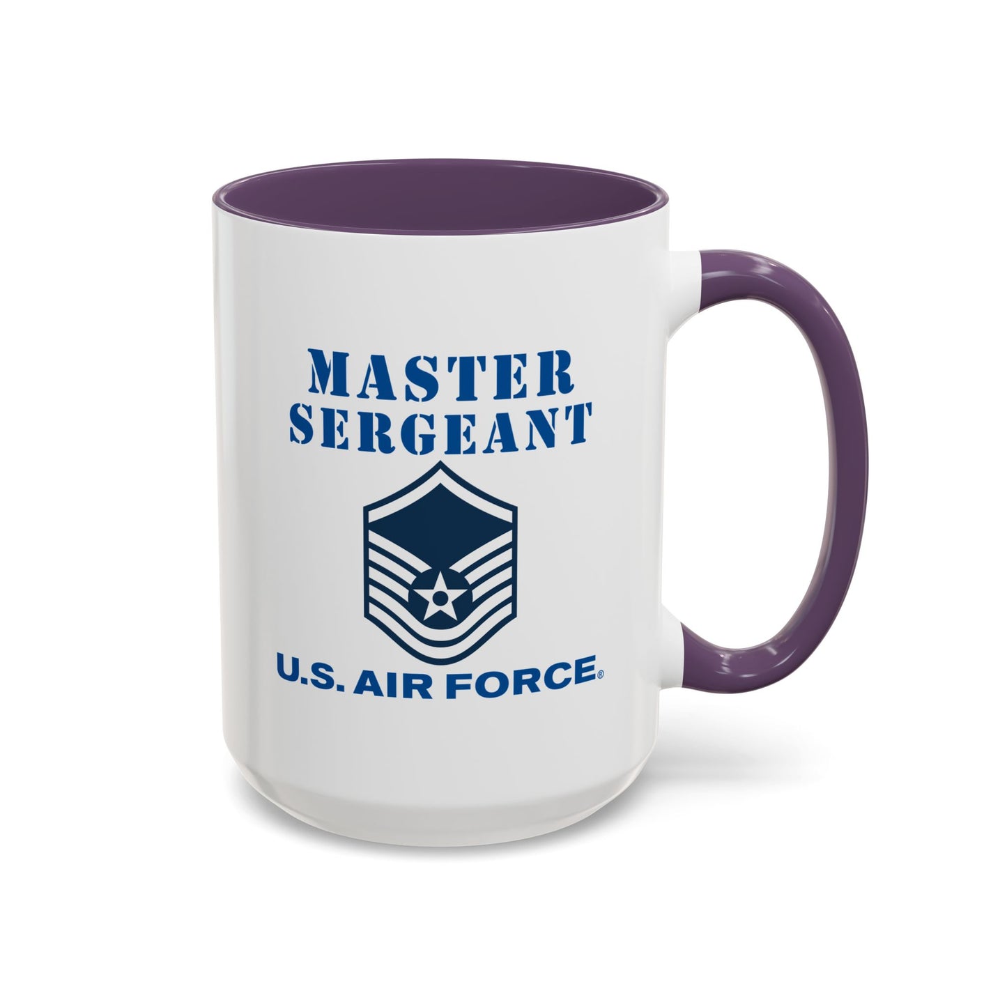 Accent Coffee Mug (11oz & 15oz) - USAF - Master Sergeant (E7a) - 2020 - US Air Force w Text X 300