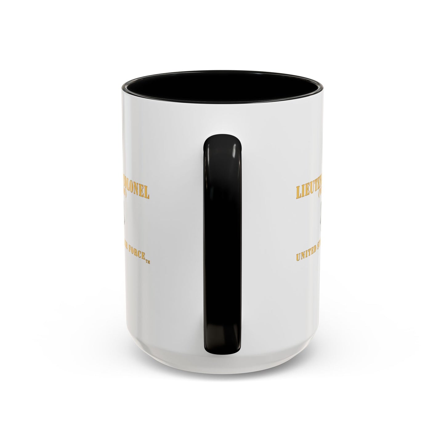 Accent Coffee Mug (11oz & 15oz) - USAF - Lieutenant Colonel - LTC - Veteran - Flat - TM X 300
