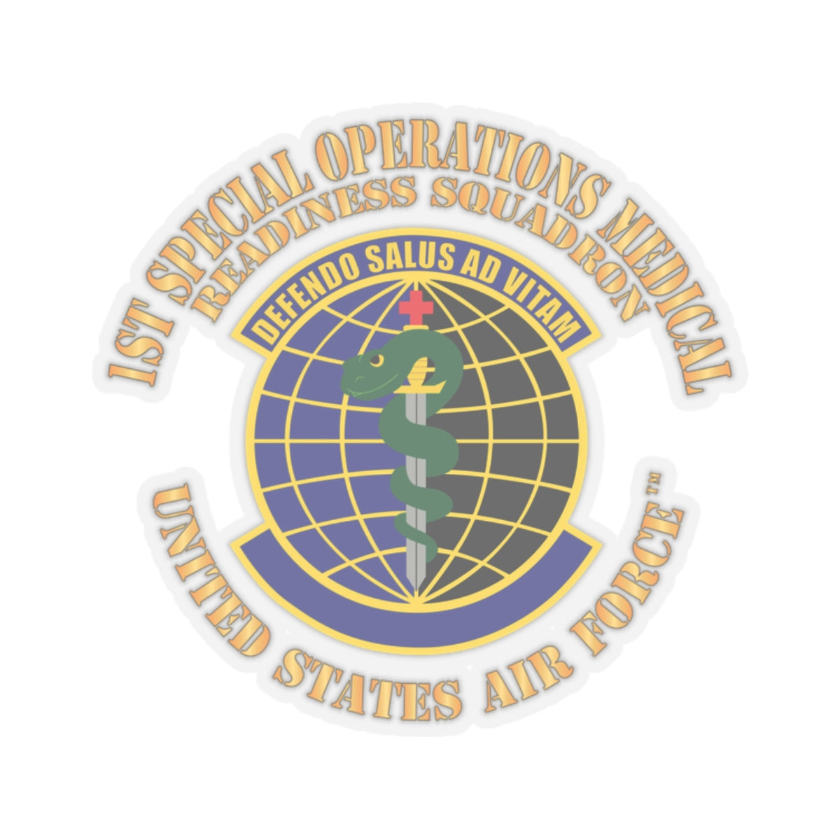 Kiss-Cut Stickers - USAF -  1st Special Operations Medical Readiness Squadron