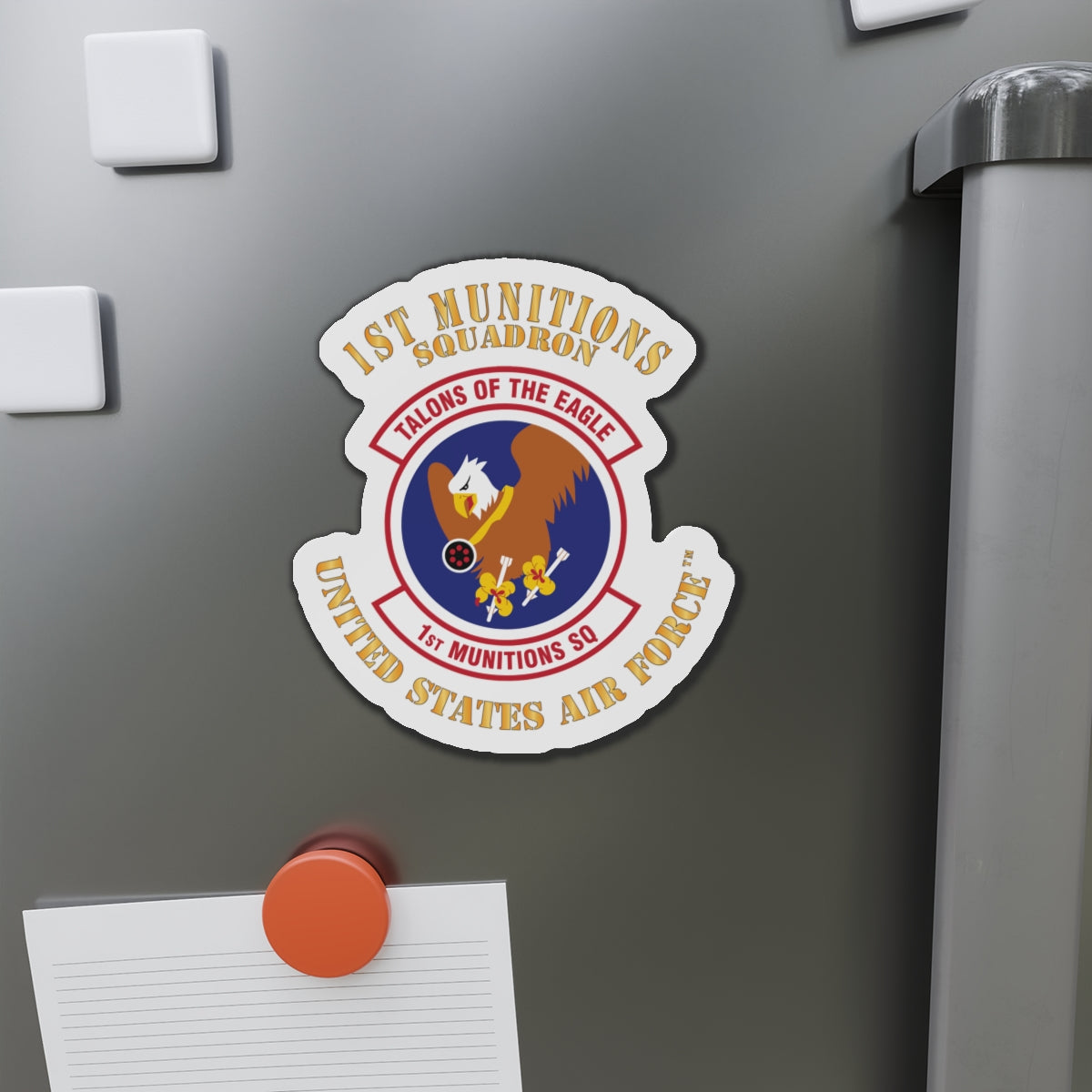 Die-Cut Magnet - USAF - 1st Munitions Squadron (ACC)
