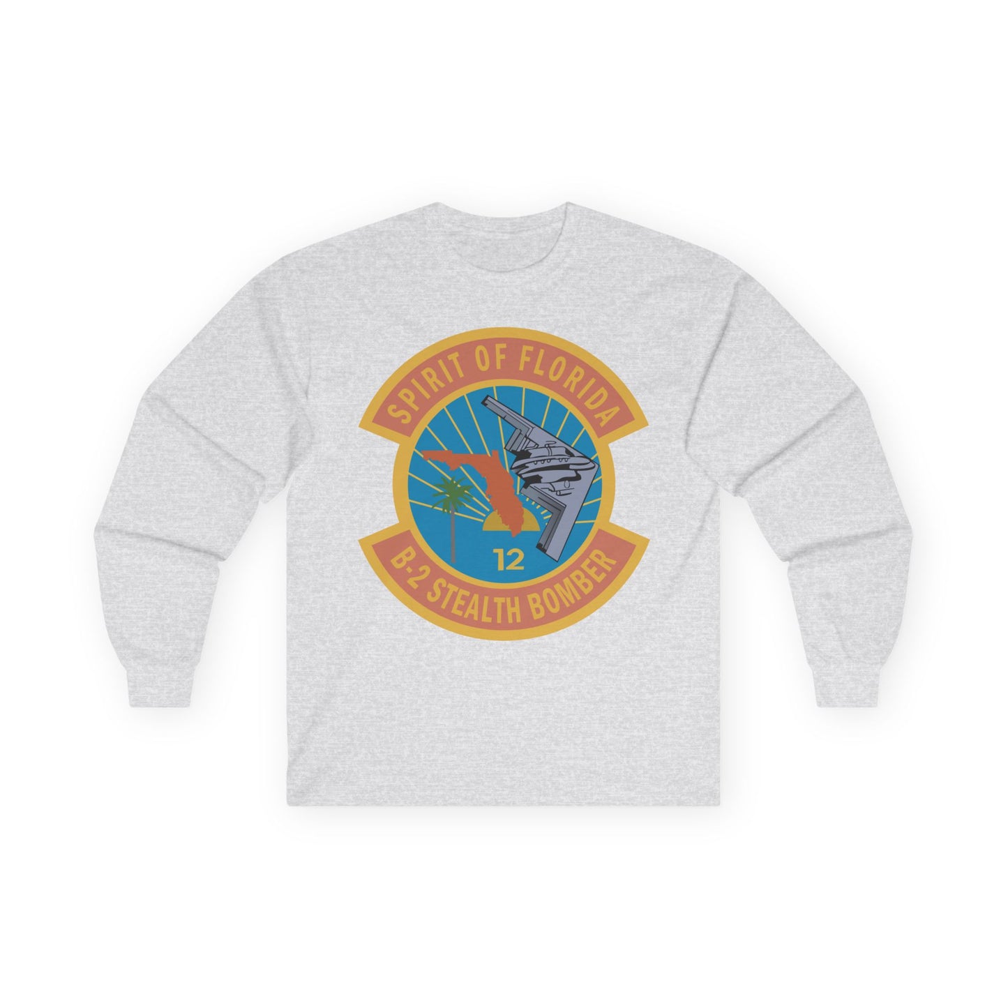Unisex Ultra Cotton Long Sleeve Tee - USAF - B2 - Spirit of Florida - Stealth Bomber wo txt X 300