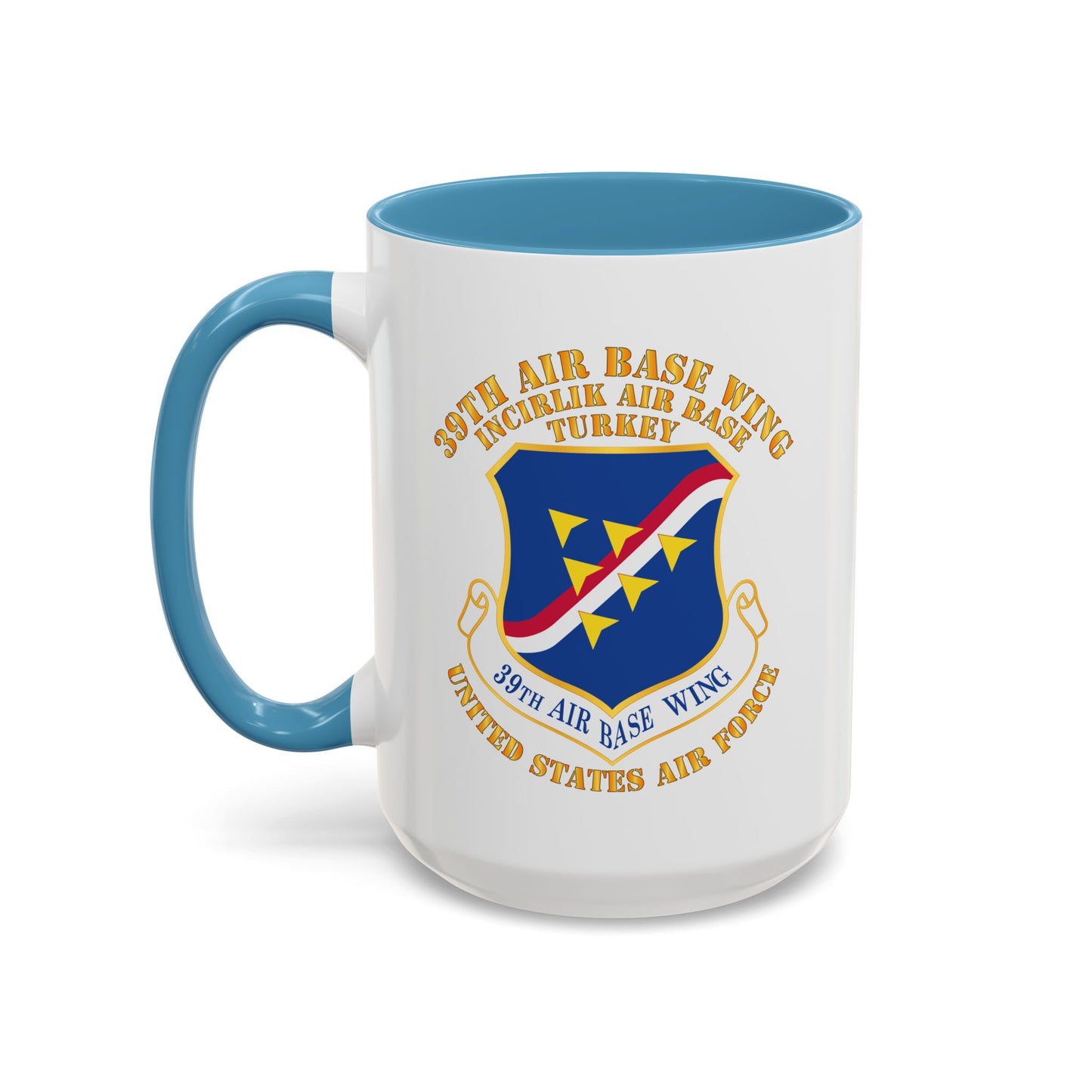 Accent Coffee Mug (11oz & 15oz) - USAF - 39th Airbase Wing - 3rd AF - Incirlik Air Base - Turkey