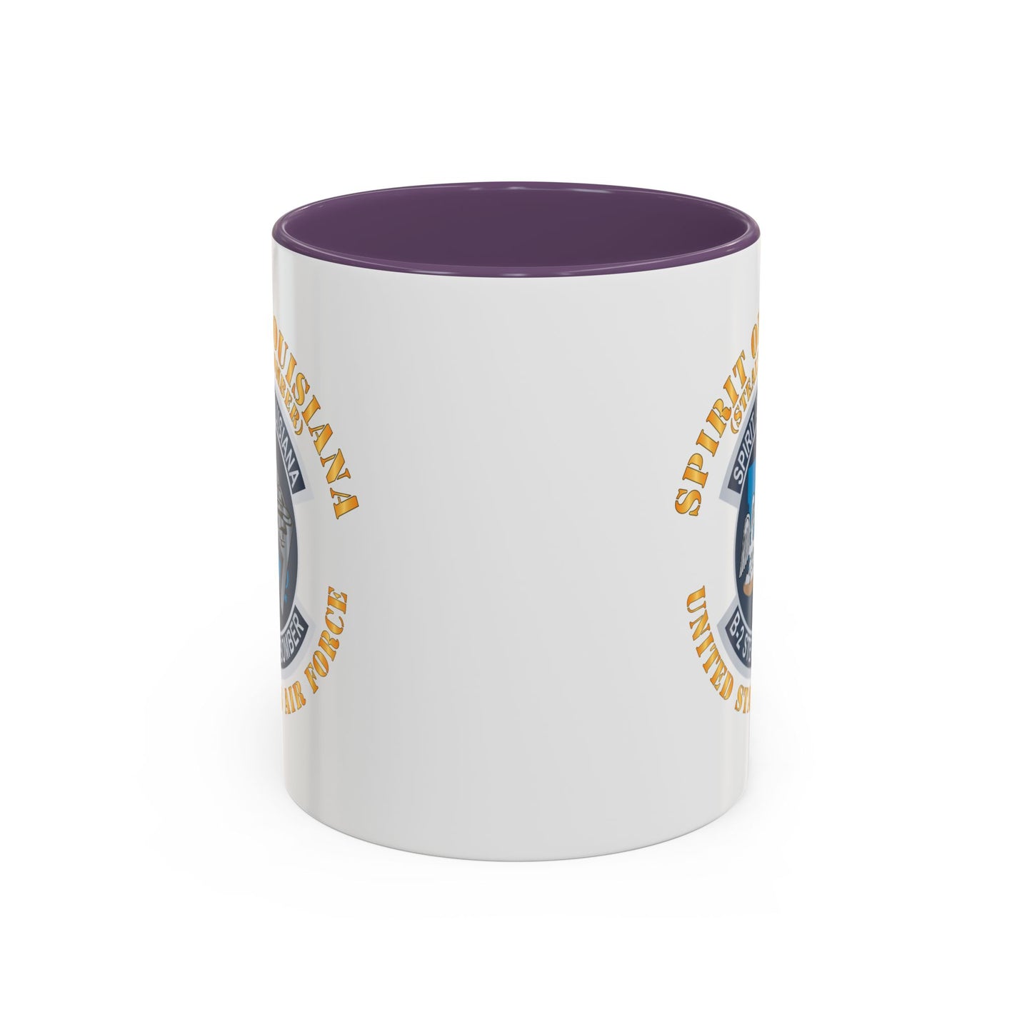 Accent Coffee Mug (11oz & 15oz) - USAF - B2 - Spirit of Louisiana - Stealth Bomber X 300