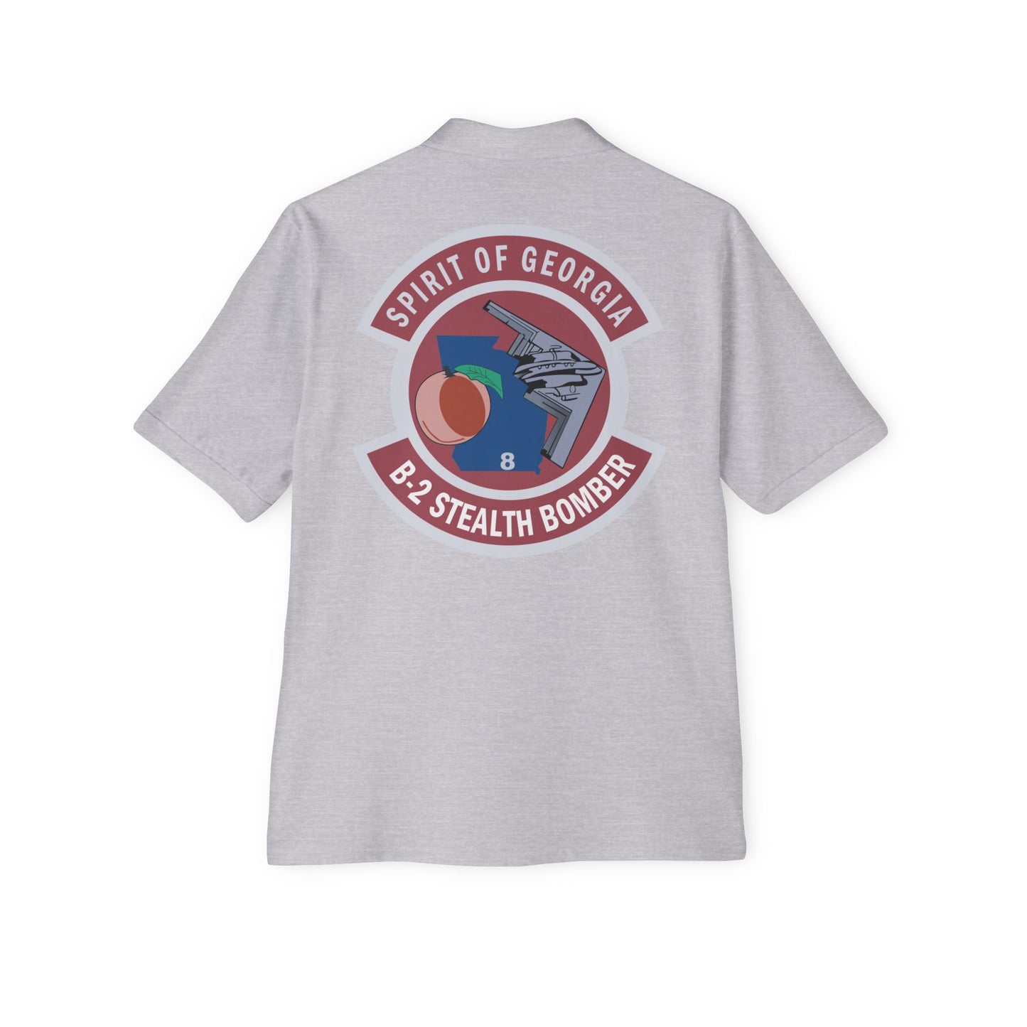 Men's Piqué Polo - USAF - B2 - Spirit of Georgia - Stealth Bomber wo txt X 300