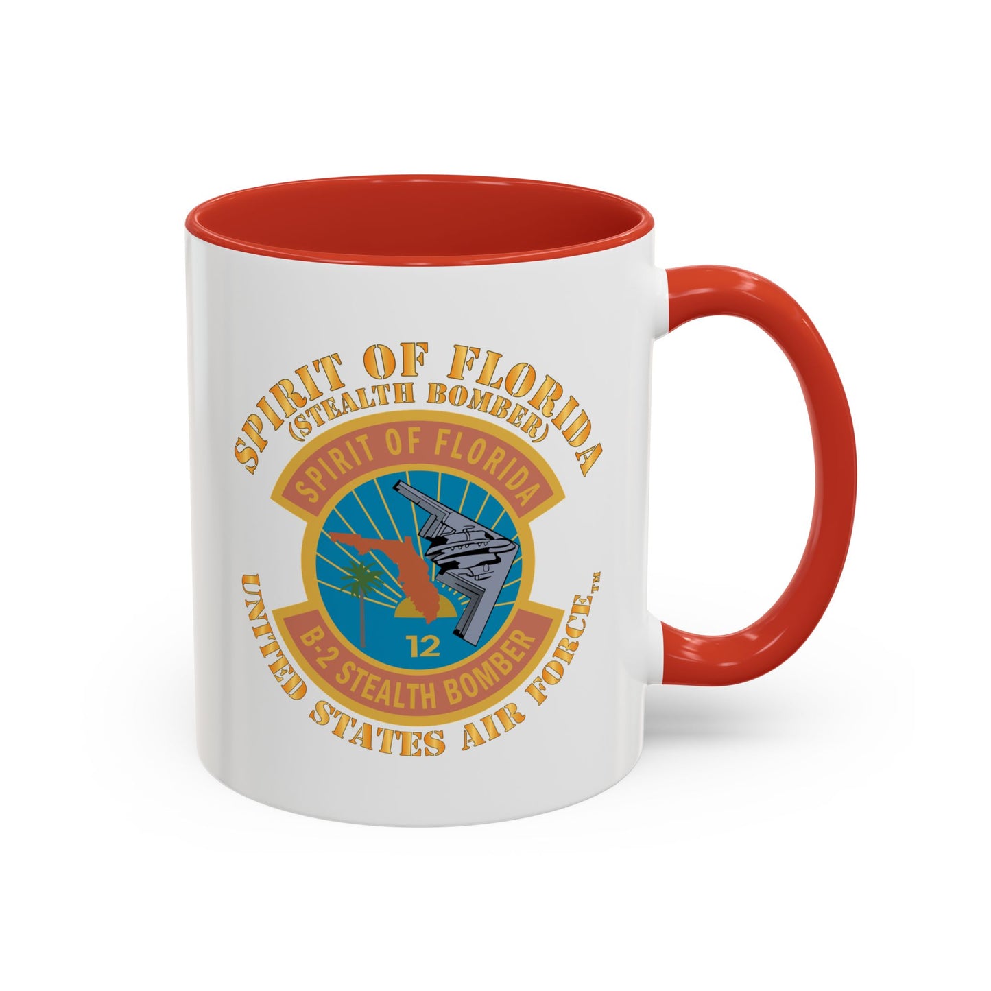 Accent Coffee Mug (11oz & 15oz) - USAF - B2 - Spirit of Florida - Stealth Bomber X 300