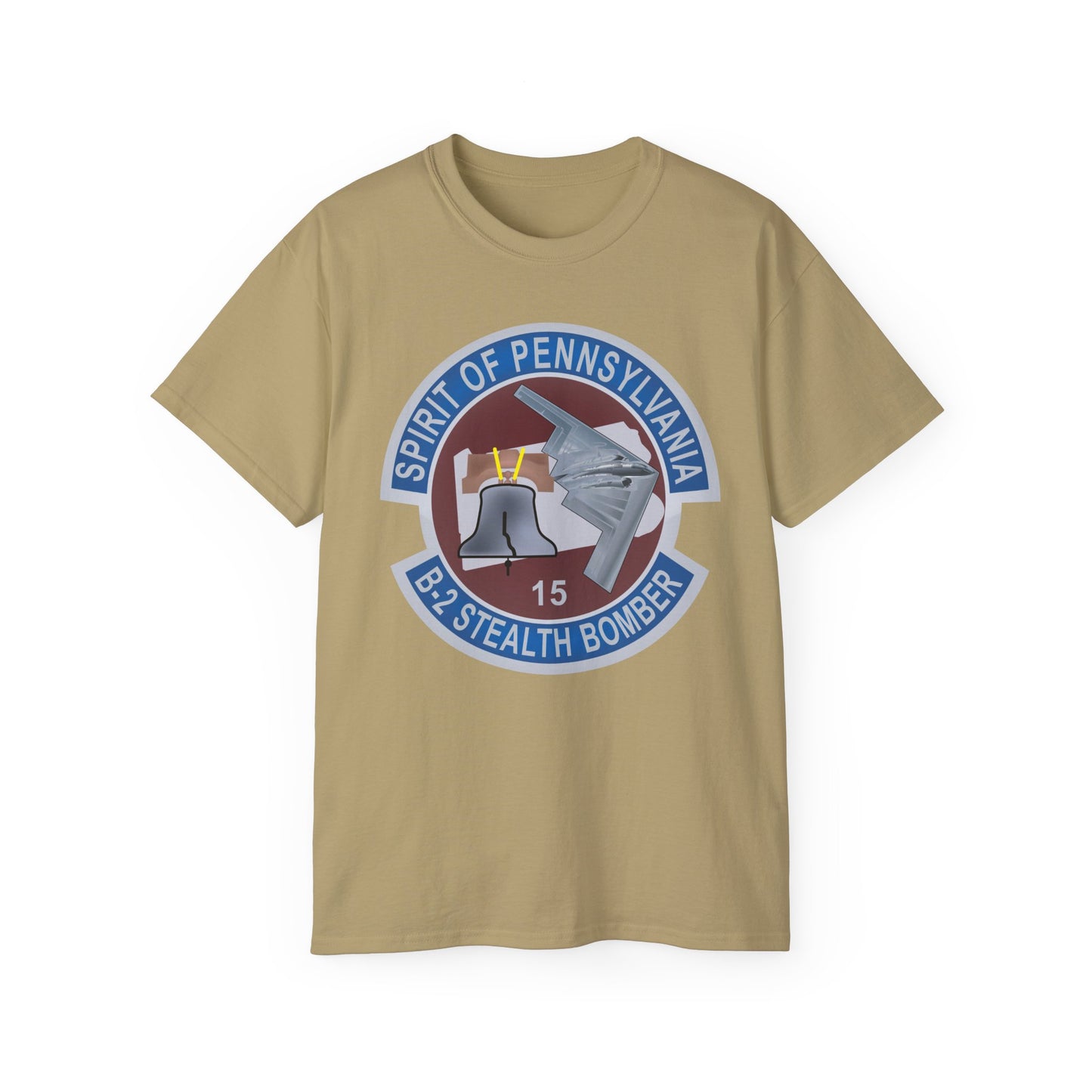 Unisex Ultra Cotton Tee - USAF - B2 - Spirit of Pennsylvania Stealth Bomber wo Txt X 300
