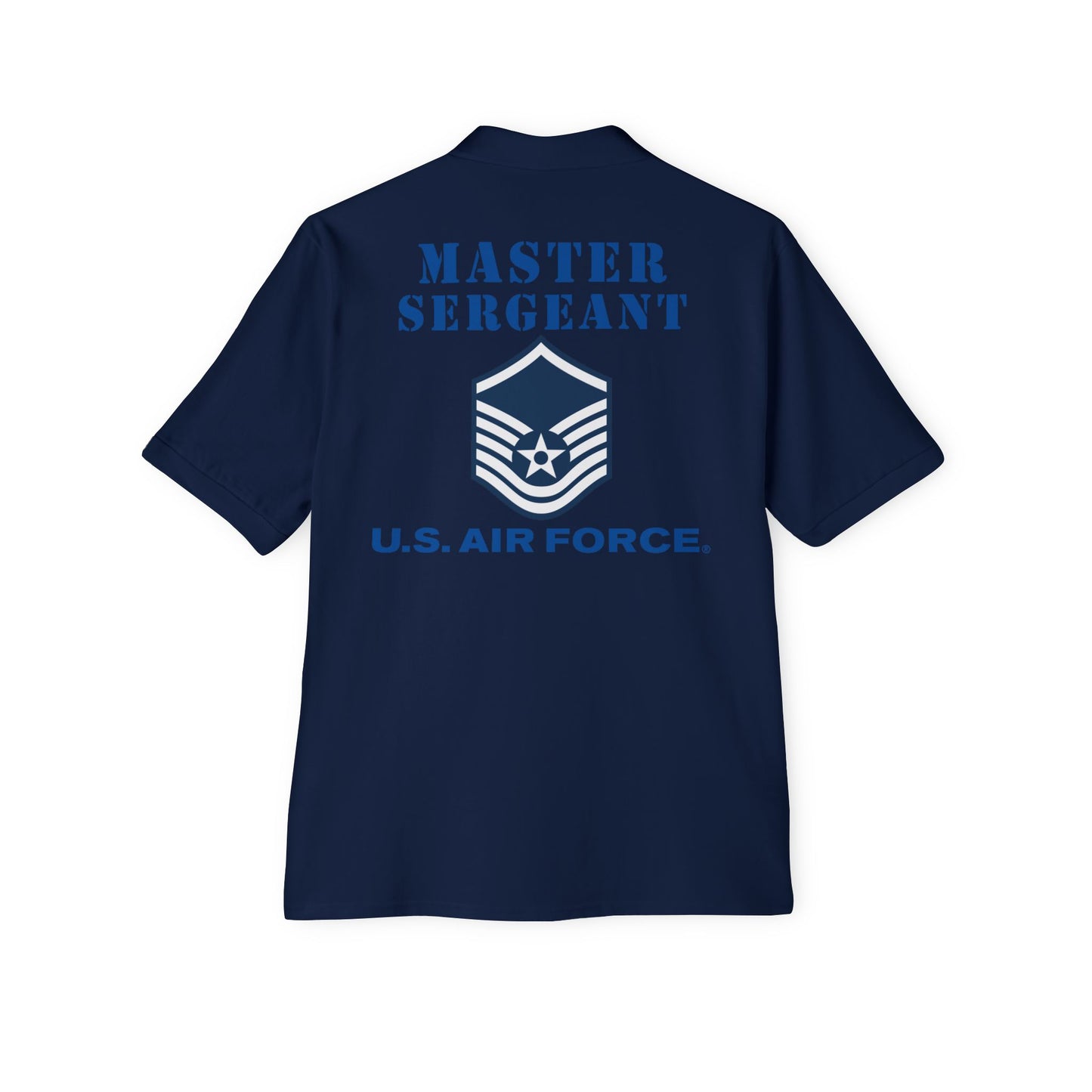Men's Piqué Polo - USAF - Master Sergeant (E7a) - 2020 - US Air Force w Text X 300