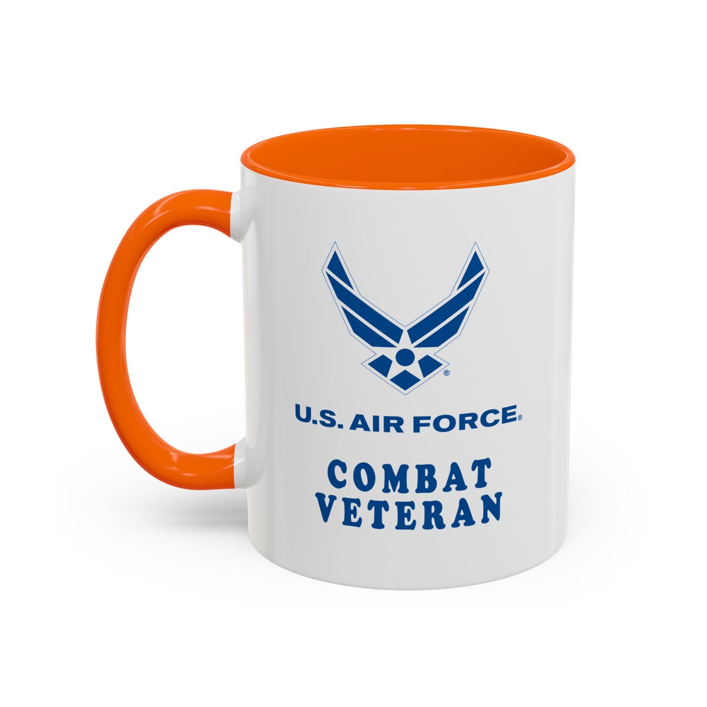 Accent Coffee Mug (11oz & 15oz) - USAF - Air Force - Combat Veteran X 300