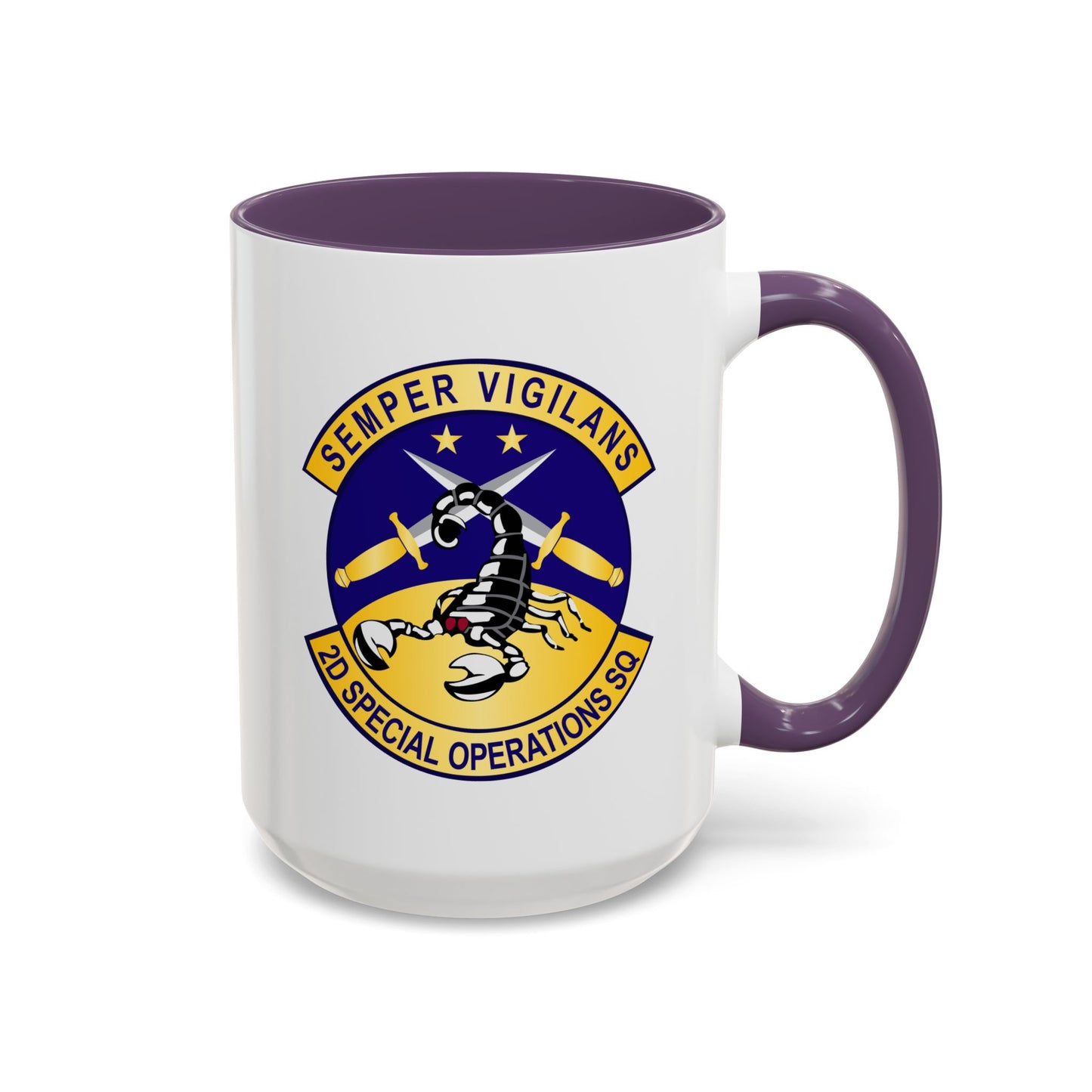 Accent Coffee Mug (11oz & 15oz) - USAFSOF - 2nd Special Operations Squadron wo Txt