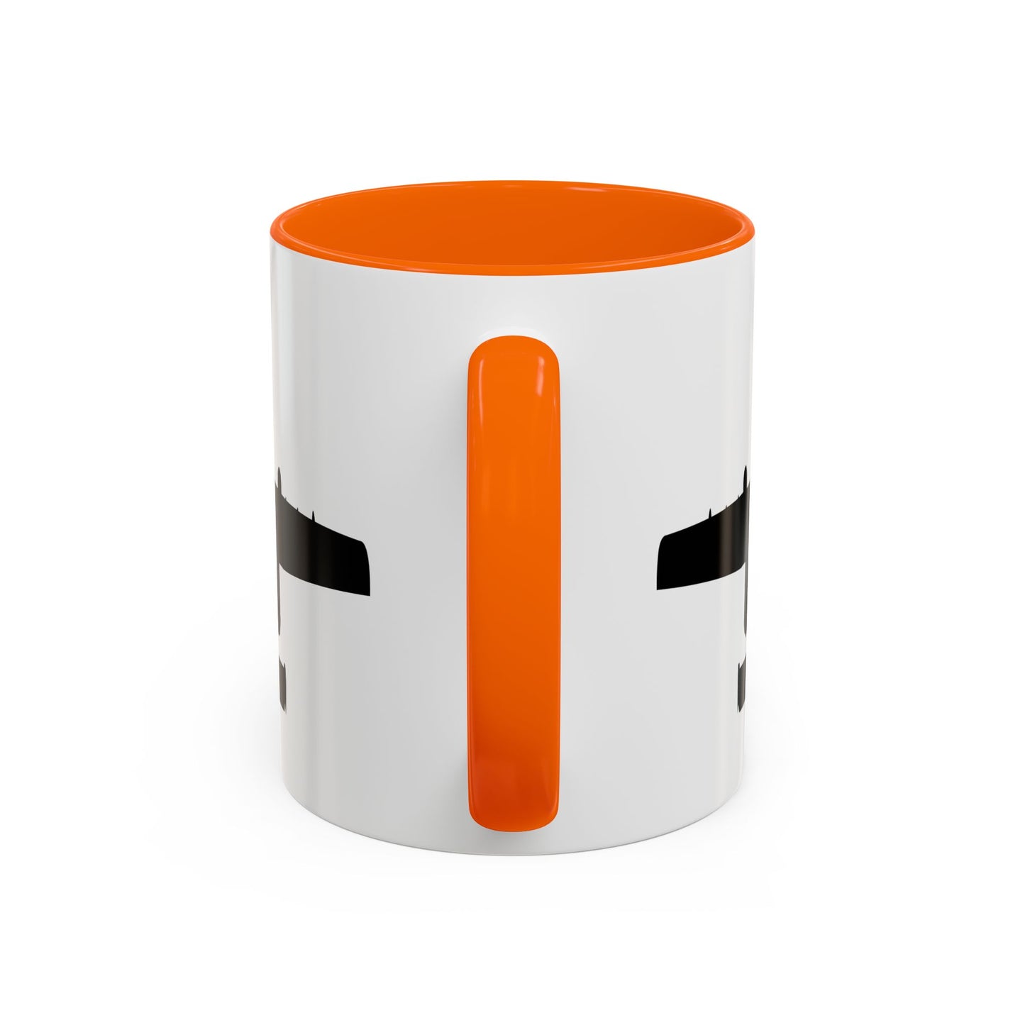 Accent Coffee Mug (11oz & 15oz) - Aircraft - USAF - A-10 Thunderbolt II - Top - Silhouette X 300