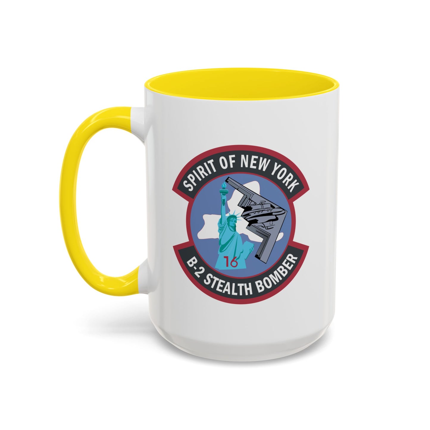 Accent Coffee Mug (11oz & 15oz) - USAF - B2 - Spirit of New York - Stealth Bomber wo txt X 300