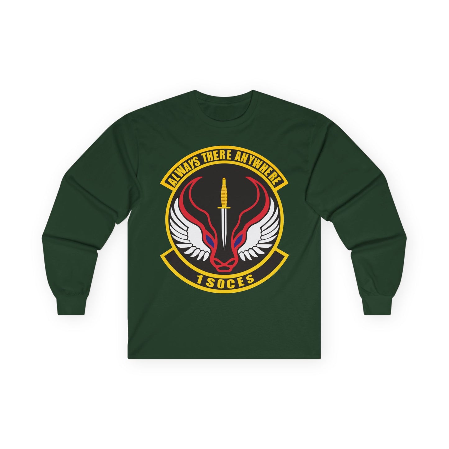Unisex Ultra Cotton Long Sleeve Tee - USAF - 1st Special Operations Civil Engineer Sq wo txt