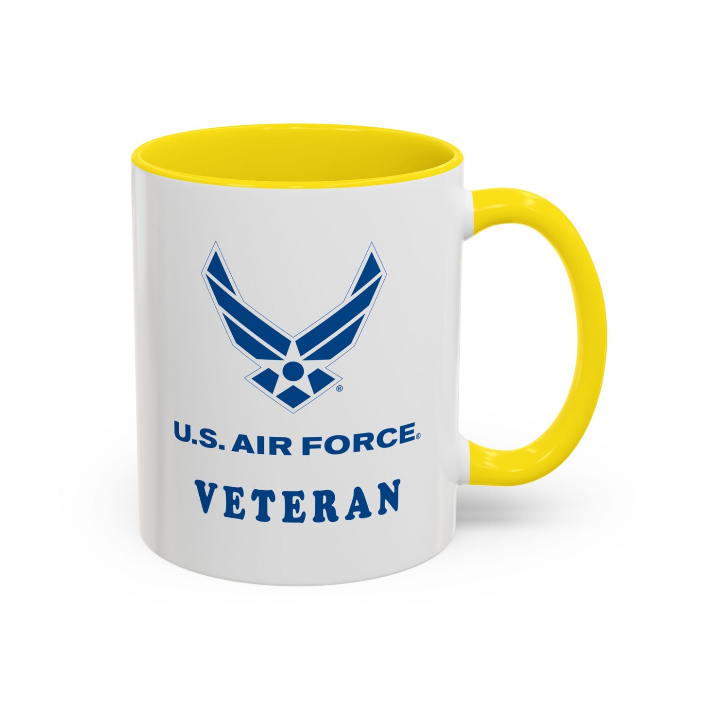 Accent Coffee Mug (11oz & 15oz) - USAF - Air Force - Veteran X 300