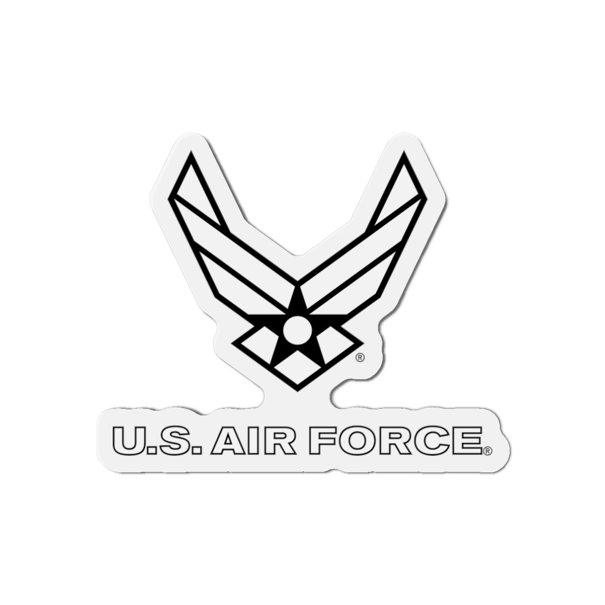 Die-Cut Magnet - USAF Logo, TM Txt - U S Air Force - LA