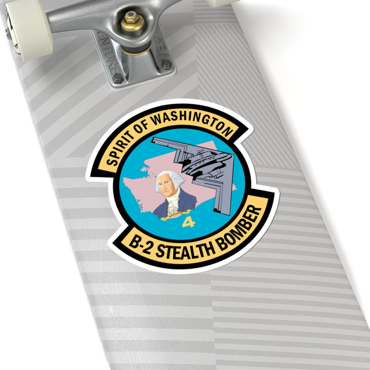 Kiss-Cut Stickers - USAF - B2 - Spirit of Washington - Stealth Bomber wo txt X 300