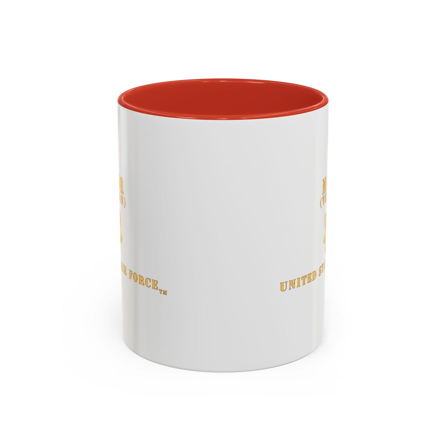 Accent Coffee Mug (11oz & 15oz) - USAF - Major - MAJ - Veteran X 300