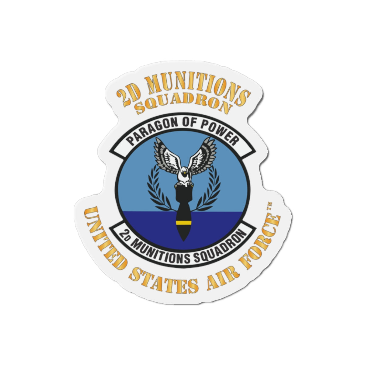 Die-Cut Magnet - USAF - 2nd Munitions Squadron
