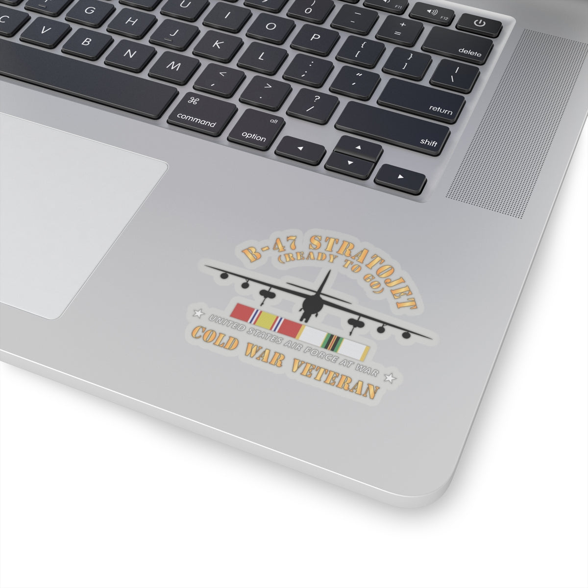 Kiss-Cut Stickers - USAF - B-47 Stratojet - Ready to Go - Silhouette - Cold War Veteran X 300
