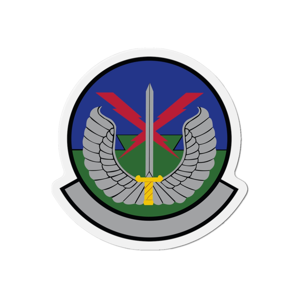 Die-Cut Magnet - USAF - 5th Air Support Operations Sq wo txt X 300