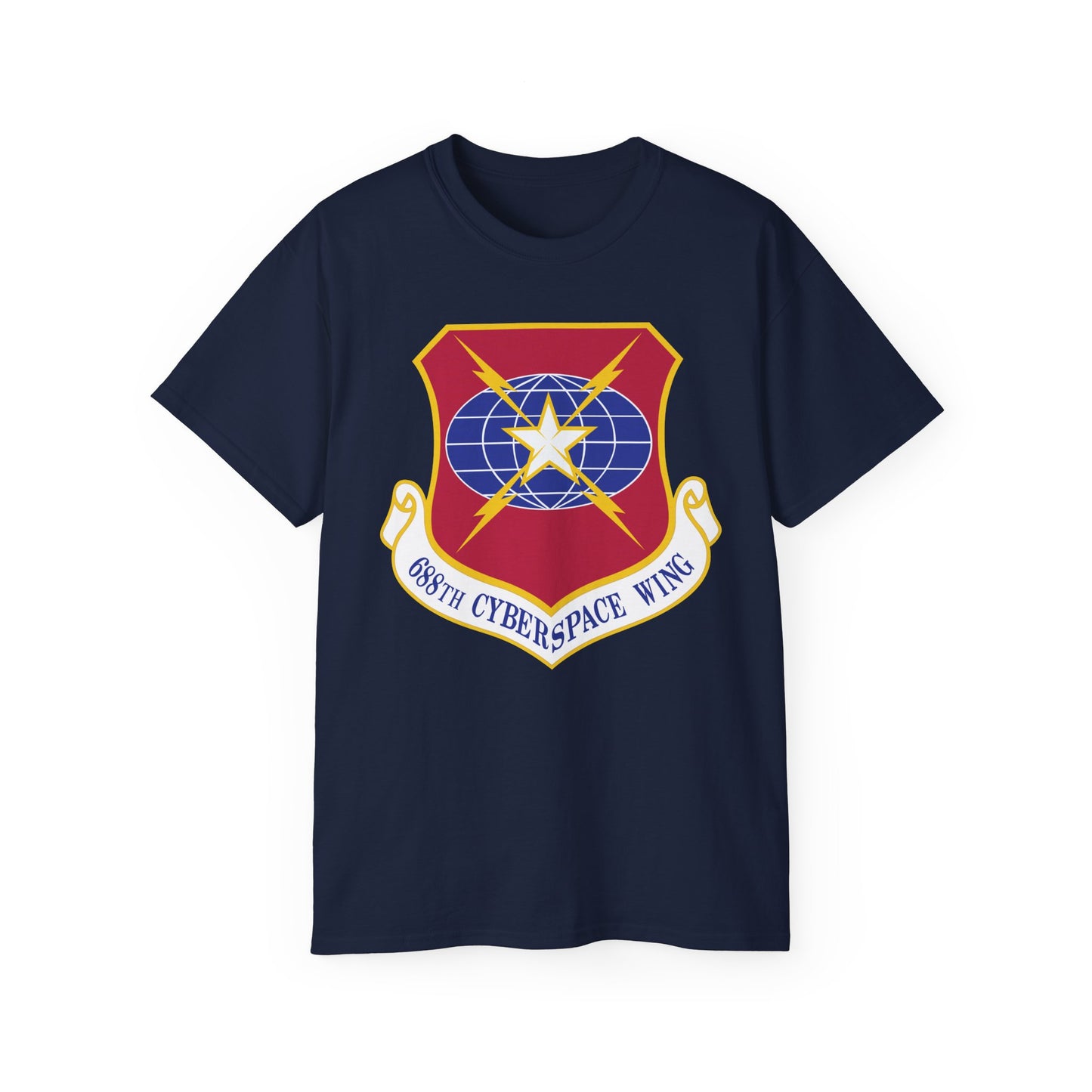 Unisex Ultra Cotton Tee - USAF - 688th Cyberspace Wing wo Txt X 300