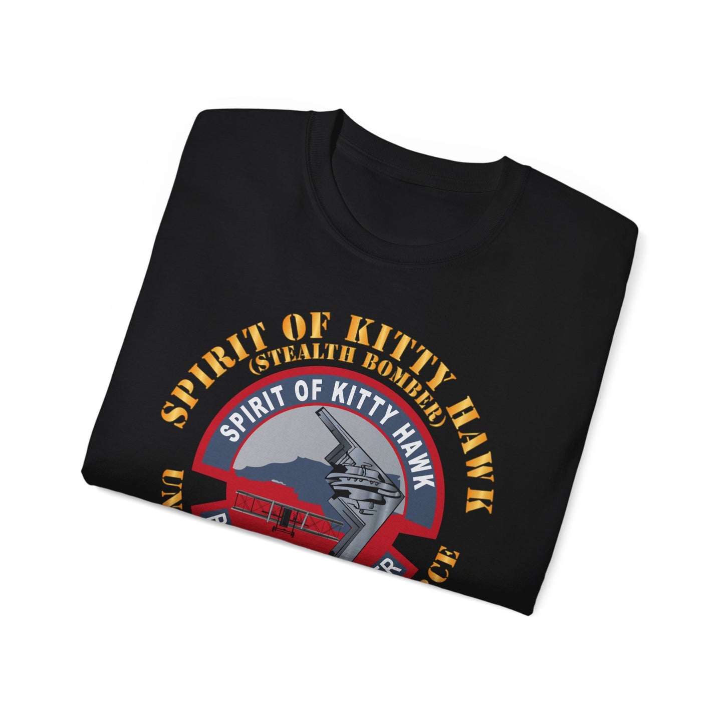 Unisex Ultra Cotton Tee - USAF - B2 - Spirit of Kitty Hawk - Stealth Bomber X 300