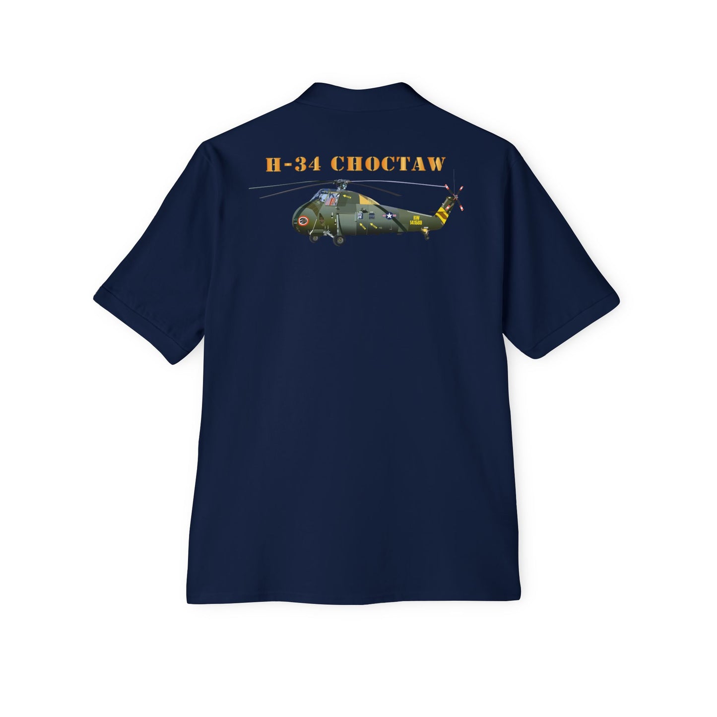 Men's Piqué Polo - H-34 Choctaw with Txt X 300