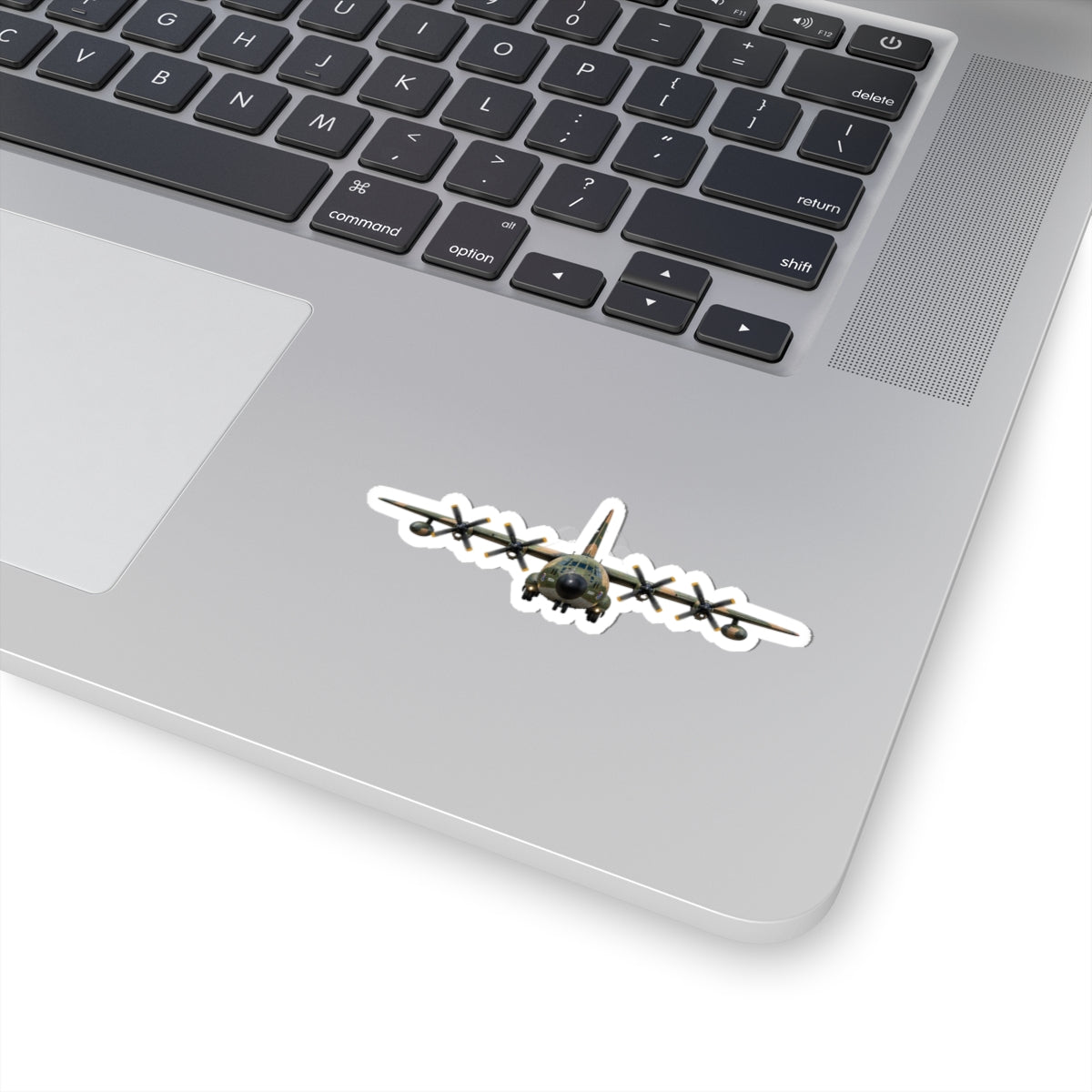 Kiss-Cut Stickers - C-130  Aircraft - Camo - FRONT