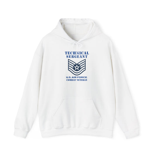 Unisex Heavy Blend Hooded Sweatshirt - USAF - Technical Sergeant (E6) - 2020 - Combat Veteran