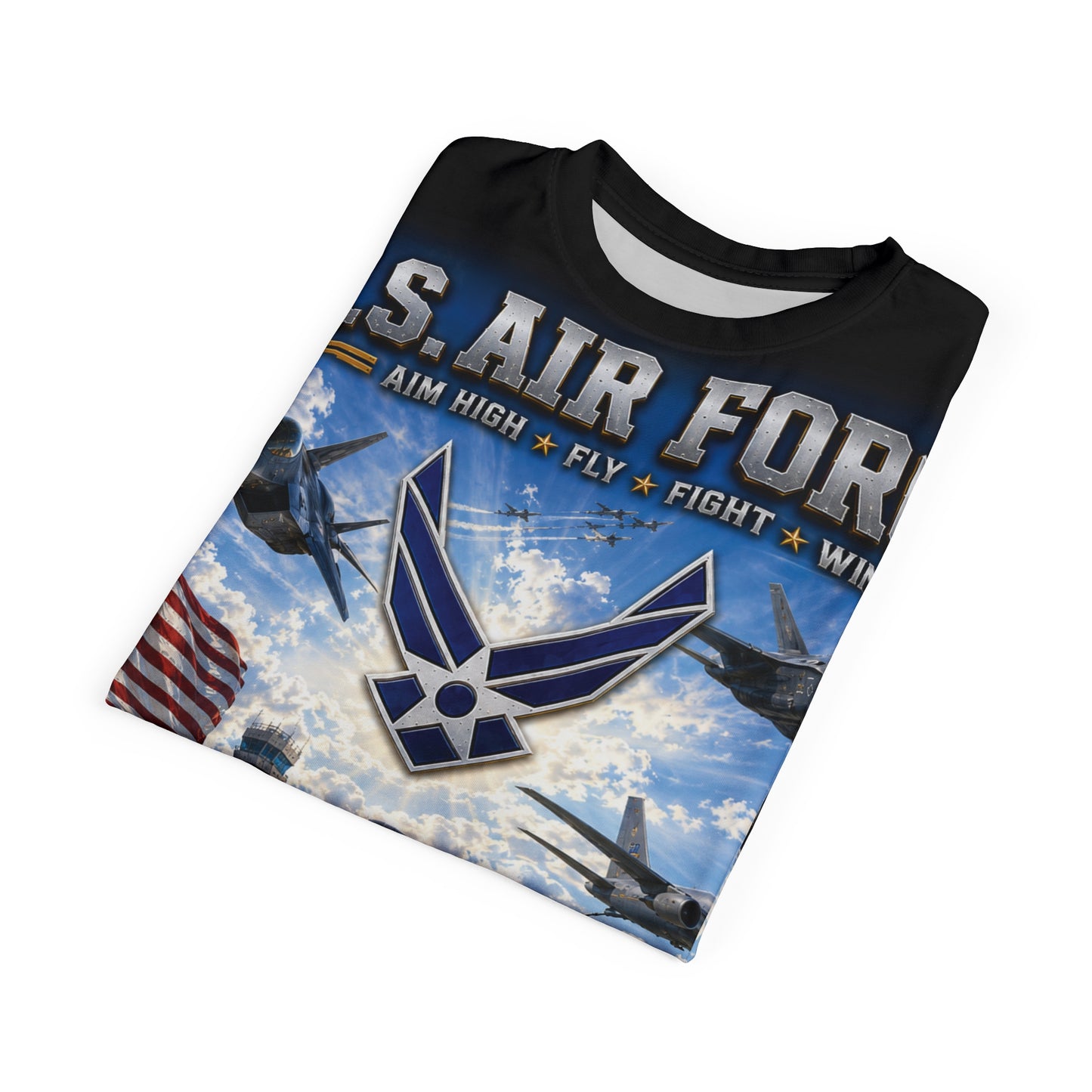 U.S. Air Force - Airmen Today, Defenders Forever - Tribute Tee — "READY TO FIGHT"