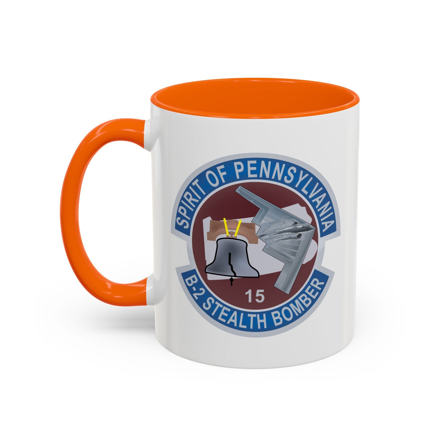 Accent Coffee Mug (11oz & 15oz) - USAF - B2 - Spirit of Pennsylvania Stealth Bomber wo Txt X 300