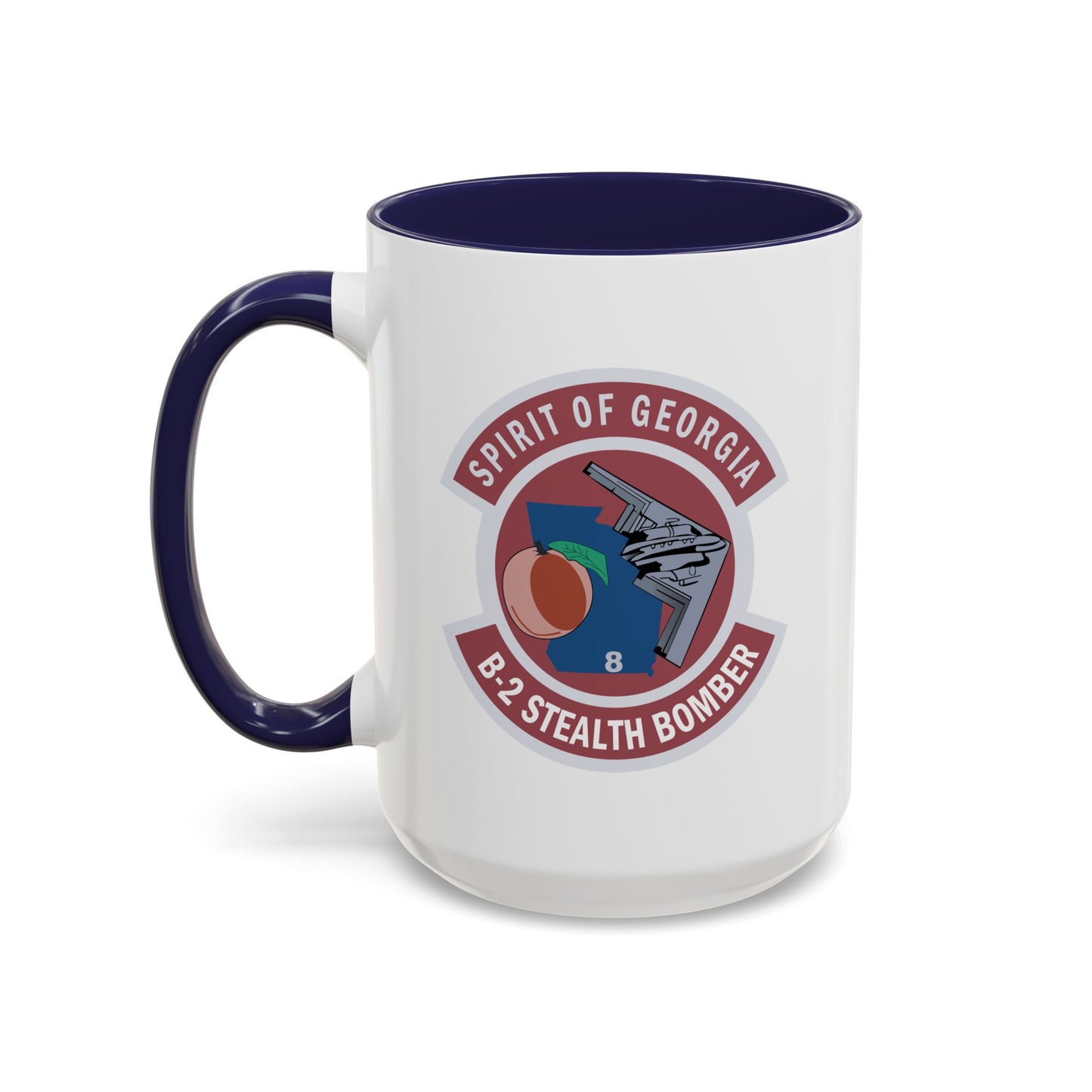 Accent Coffee Mug (11oz & 15oz) - USAF - B2 - Spirit of Georgia - Stealth Bomber wo txt X 300