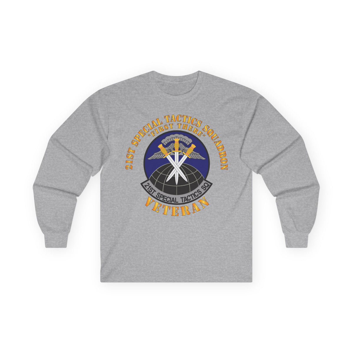 Unisex Ultra Cotton Long Sleeve Tee - USAF - 21st Special Tactics Squadron - First There -Veteran