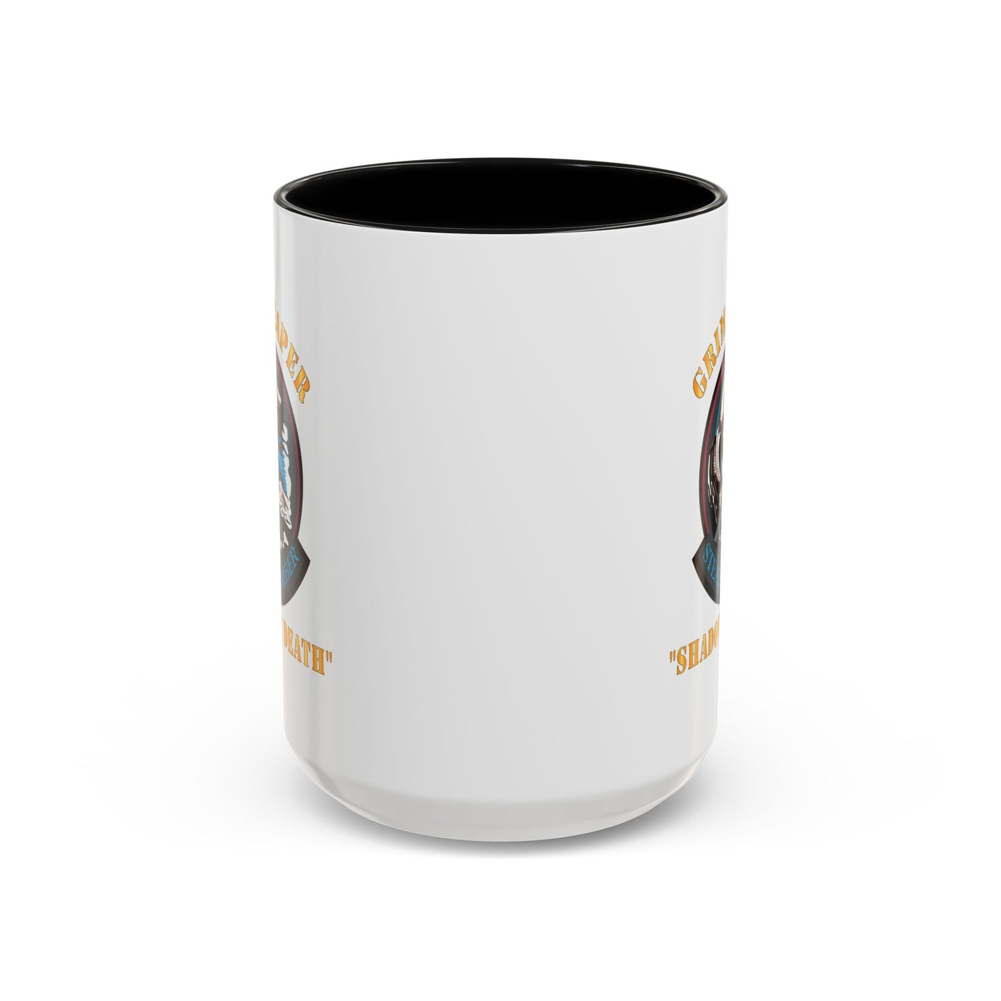Accent Coffee Mug (11oz & 15oz) - USAF - B2 - Grim Reaper - Stealth Bomber X 300