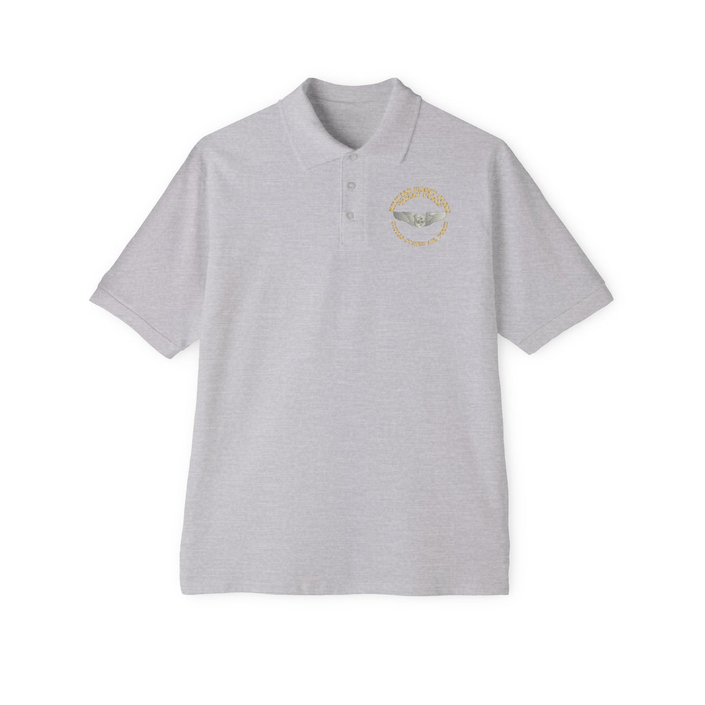 Men's Piqué Polo - USAF - Military Flight Nurse - Flight Nurse - Basic